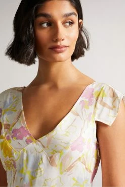 Ted Baker Necole White Printed Tea Dress -tedbaker Shop Online unnamed file 809