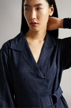 Ted Baker Blue D Ring Midi Dress -tedbaker Shop Online unnamed file 841