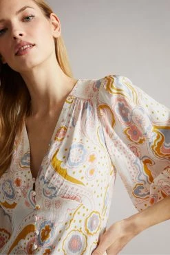 Ted Baker Thelia White Exaggerated Sleeve Mini Dress -tedbaker Shop Online unnamed file 846