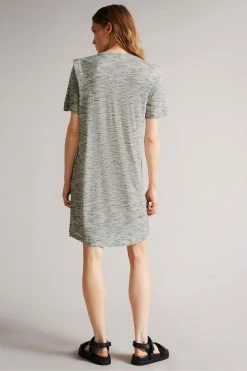 Ted Baker Julina White T-Shirt Dress With Shoulder Detail -tedbaker Shop Online unnamed file 938