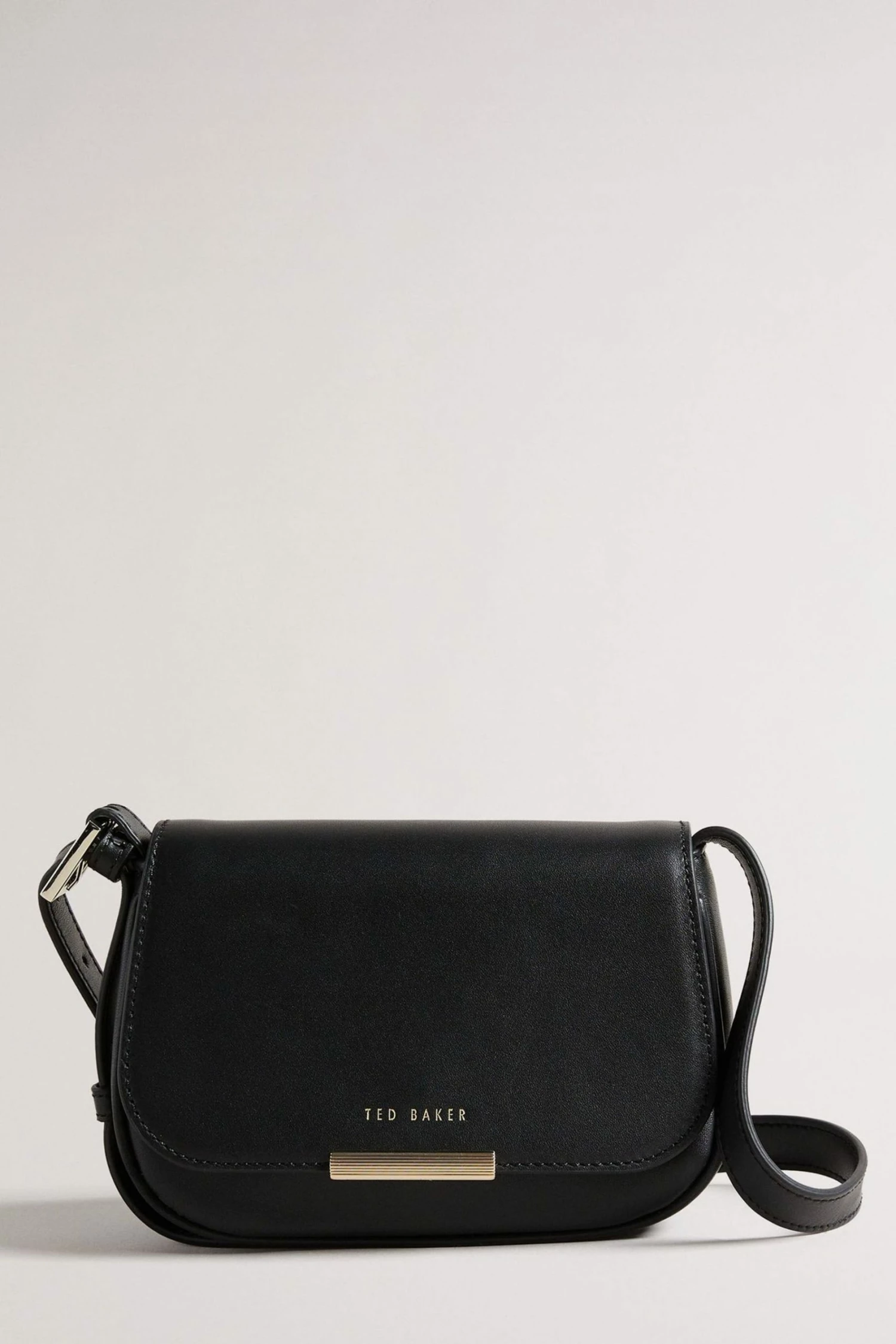 Ted Baker Bagira Black Curved Baguette Cross-Body Bag 3 Ted Baker Bagira Black Curved Baguette Cross-Body Bag