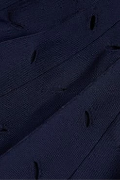 Ted Baker Emesta Navy Blue Full Needle Stitch Detailed Hem Dress -tedbaker Shop Online unnamed file 954