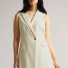 Ted Baker Cream Joannid Sleeveless Blazer Mini Dress