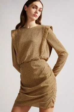 Ted Baker Black Mini Dress With Shoulder Detail -tedbaker Shop Online unnamed file 998