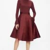 Ted Baker Purple Zadi Knitted Frill Full Skirt Dress -tedbaker Shop Online unnamed file 999